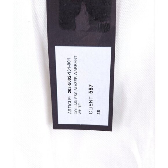 Haider Ackermann Single Breasted Blazer FR 36 US 4 White NWT - Picture 12 of 16